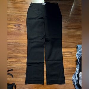 White House Black Market Black Ribbed Waistband Leggings